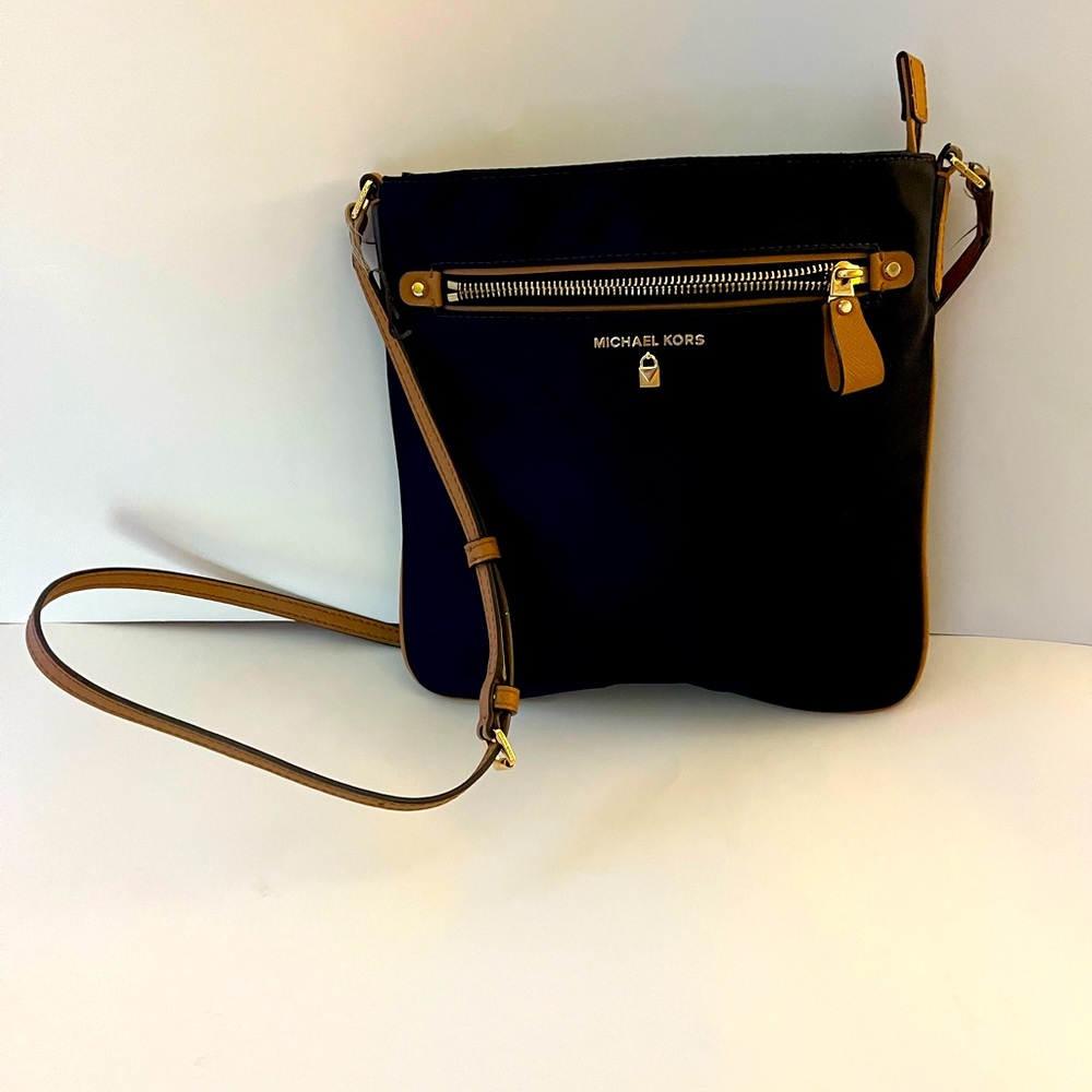 Michael Kors Navy Nylon Crossbody bag New never used strap needs glue